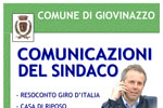14/06: Comunicazioni Istituzionali del Sindaco: 11° incontro